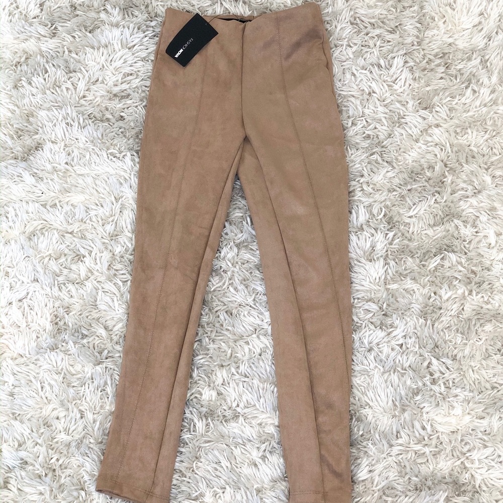 NEW Faux suede leggings Size S
